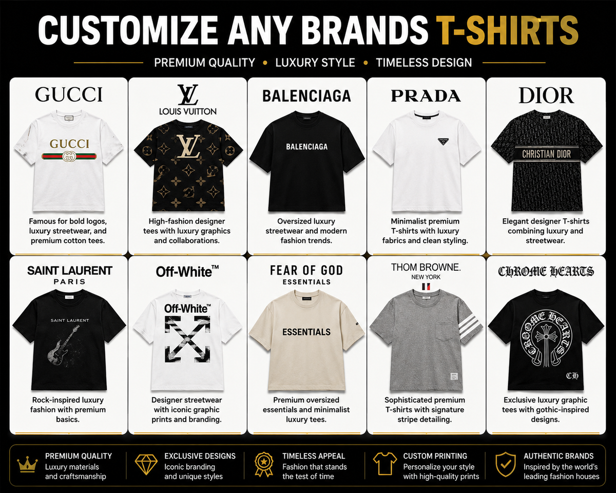 Customize any Brands T-shirts